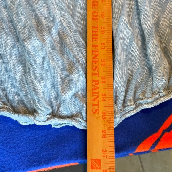 Free People Laguna White Indigo Wrap Top Size L, NWT - Picture 10 of 14